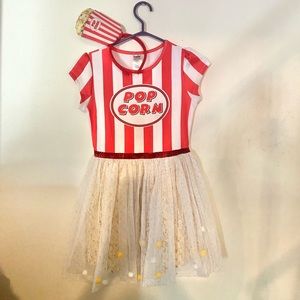 Popcorn Costume Girls Size Child Large